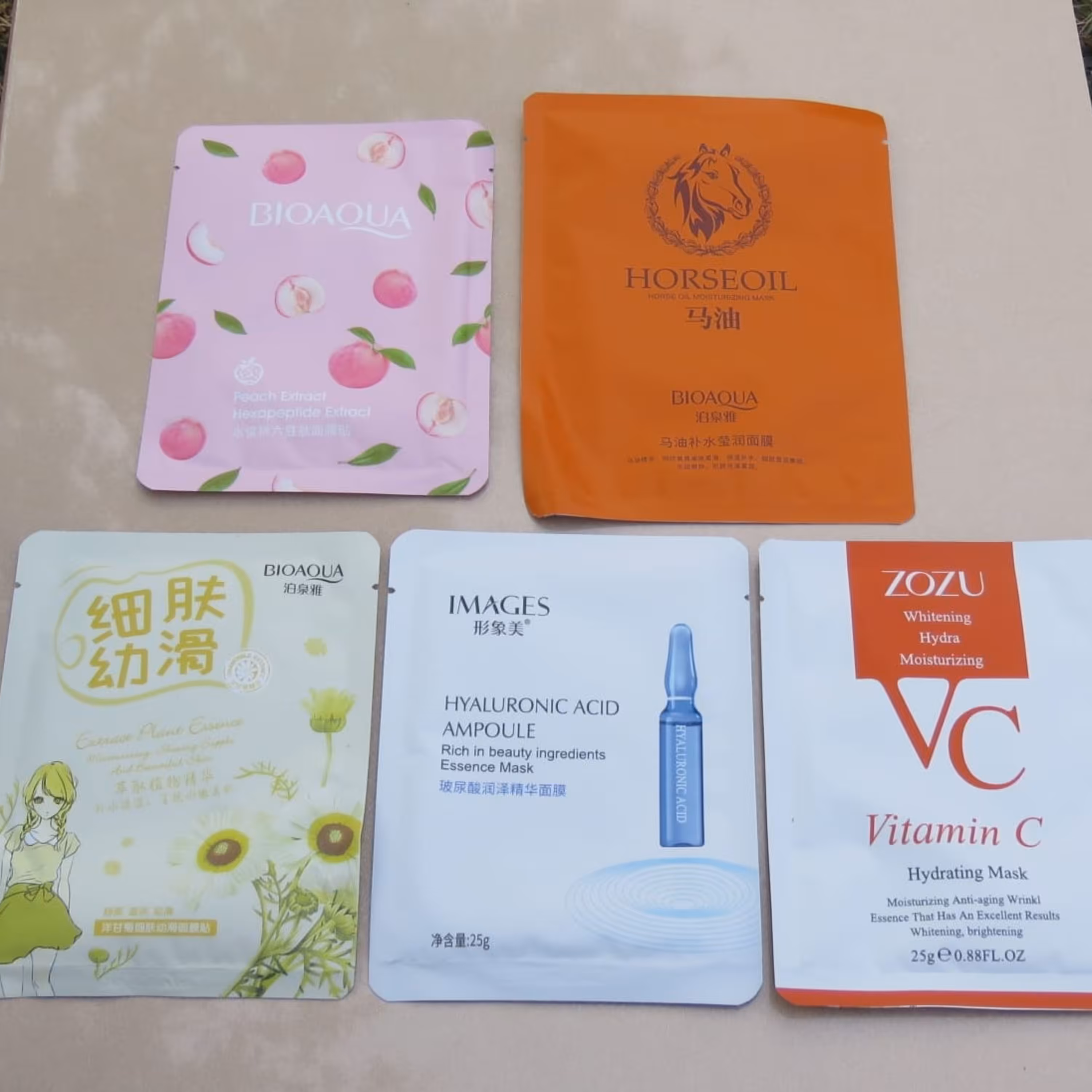 ماسک ورقه ای از برندهای نام آشنا بیواکوا، زوزو، ایمیجز