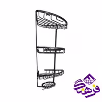 قفسه حمام 3 طبقه کد 633 ردفلاور - مشکی