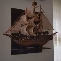 ماکت کشتی چوبی دکوری مدل (طوفان) (پس کرایه)