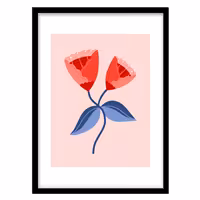 قیمت و خرید تابلو دکوراتیو مدل نقاشی مدرن گل کد 018