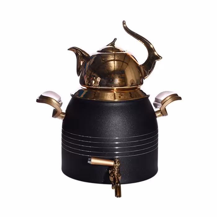 کتری و قوری خط دار کروپ ست مدل ستاره کد 819