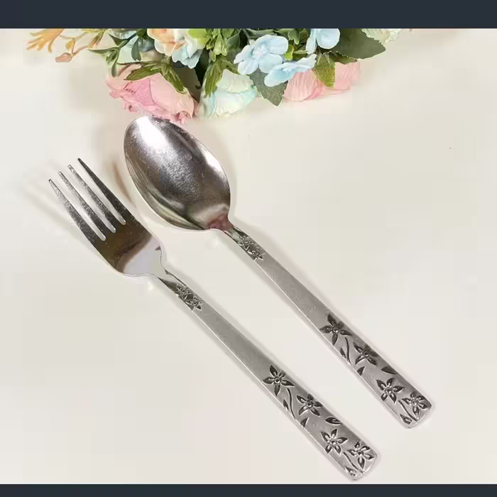 قاشق و چنگال استیل 