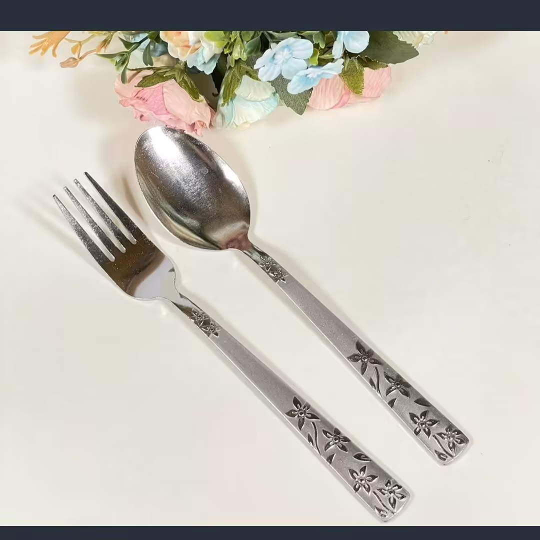 قاشق و چنگال استیل 