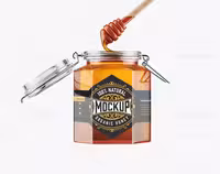 موکاپ ظرف عسل | گرافیک با طعم تربچه