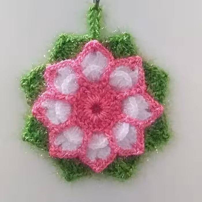 اسکاج بافتنی طرح گل