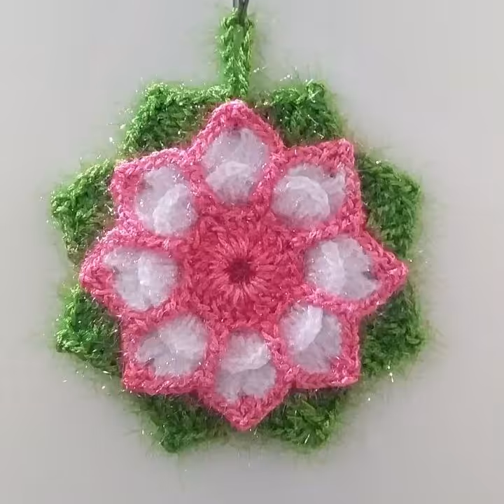 اسکاج بافتنی طرح گل