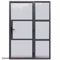 در فلزی شیشه خور یک و نیم لنگه کد 30697