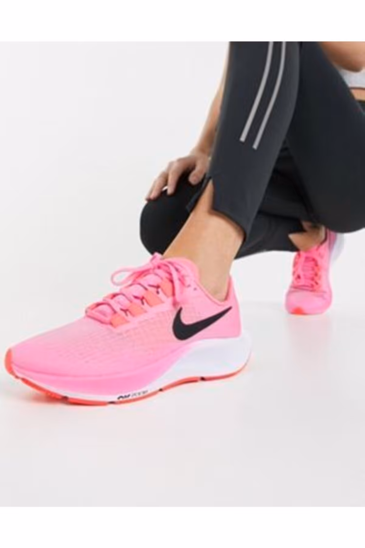 کفش دو و تمرین صورتی زنانه كفش كتانى ورزشى مدل37 air zoom pegasus Nike