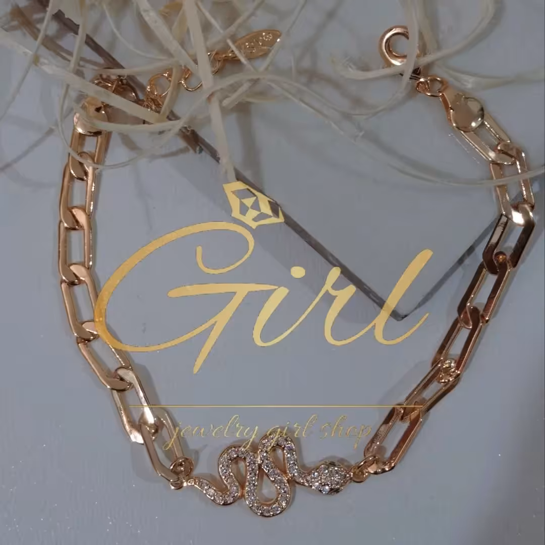 دستبند مار برند ysx ضد حساسیت ابکاری طلا تک رنگ طلایی