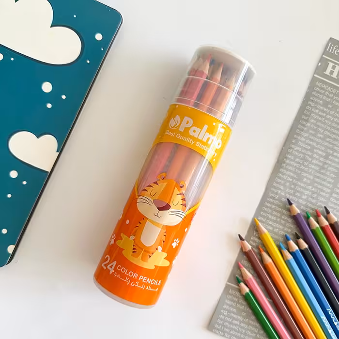 مدادرنگی 24 رنگ استوانه پالمو