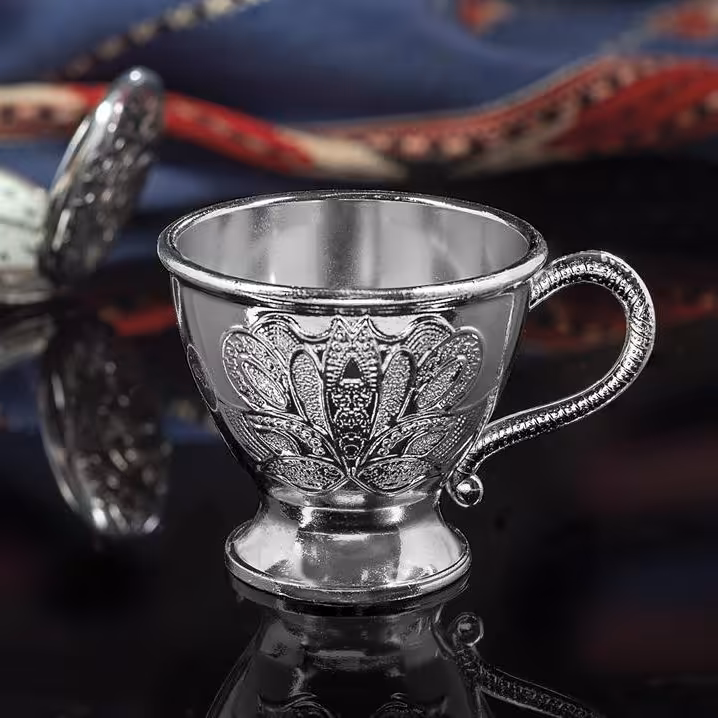 فنجان زم زم طلایی و نقره ای پک 6 تایی