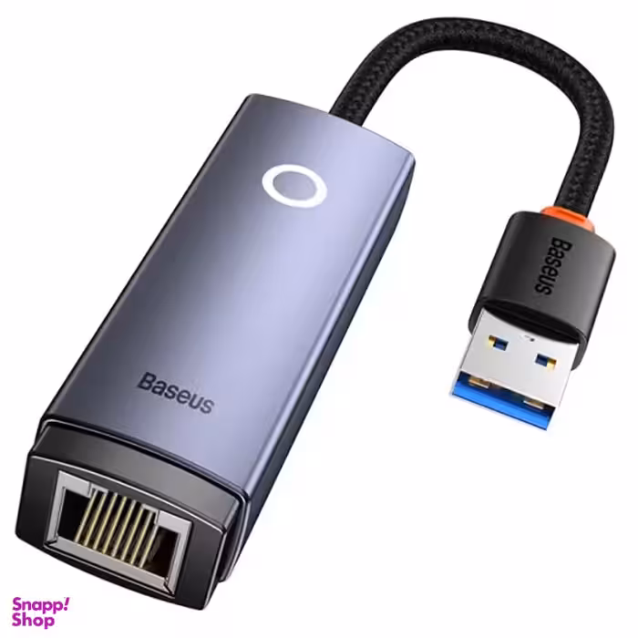 هاب USB 3.0 به RJ45 باسئوس مدل BS-OH006 طول 15 سانتی‌ متر