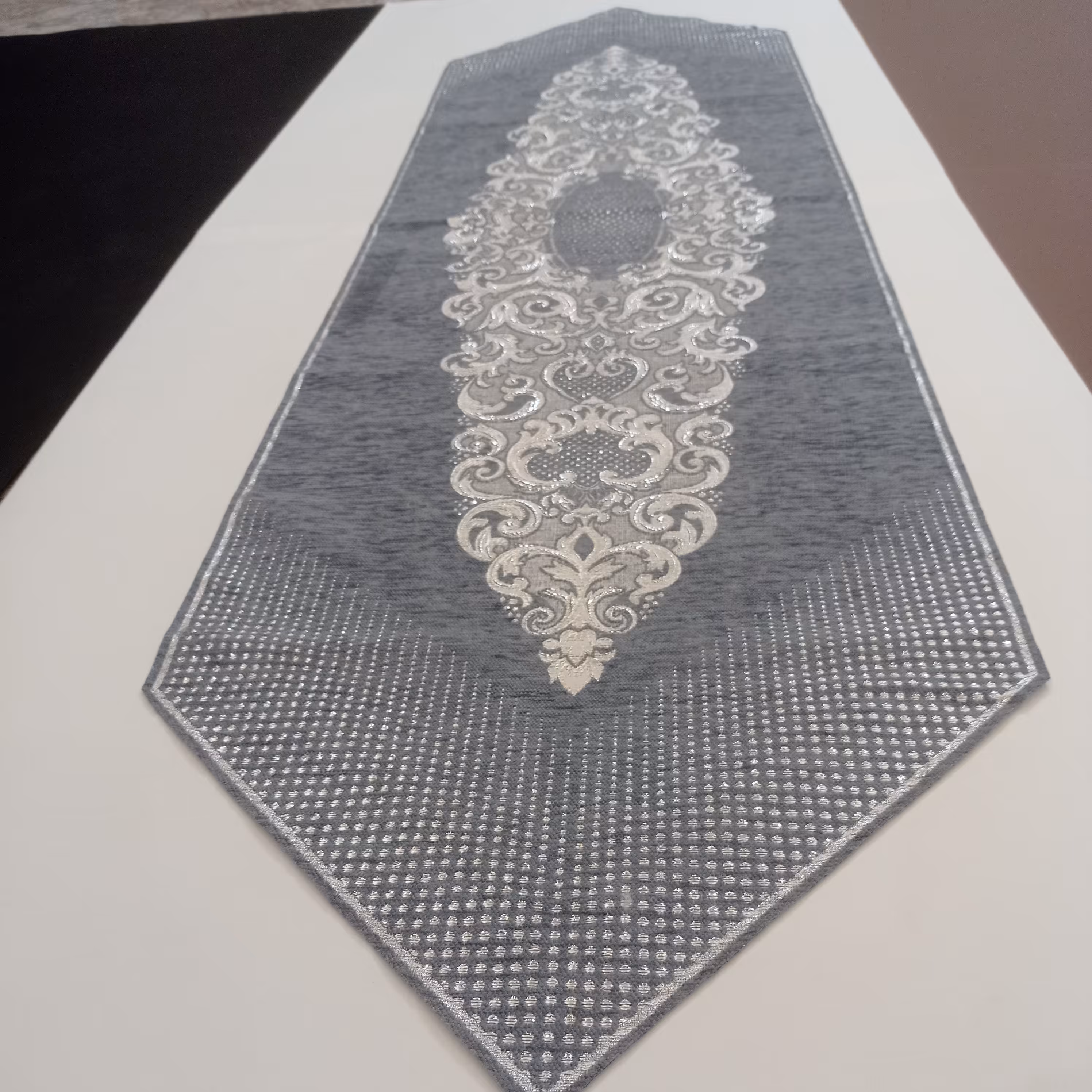 رانر رومیز غذاخوری شش و هشت نفره مدل صحرا سایز 43*165