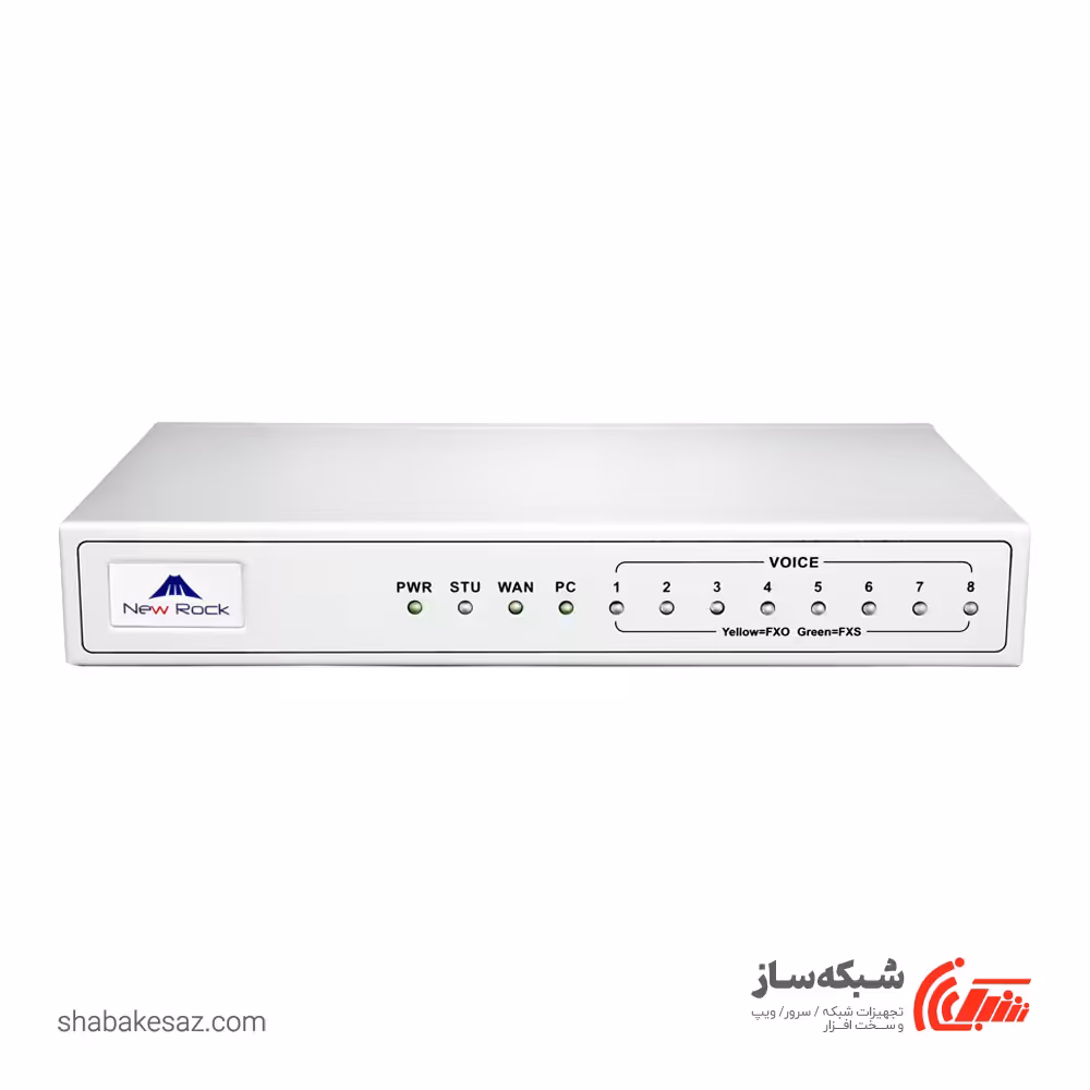 قیمت و خرید ویپ گیت وی FXO هشت پورت نیوراک Newrock MX8G - شبکه ساز