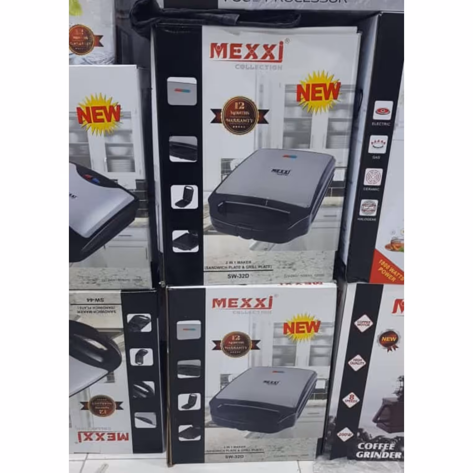 ساندویچ ساز گریل دار  MEXXIمکسی 2 کاره مدل SW.32D

