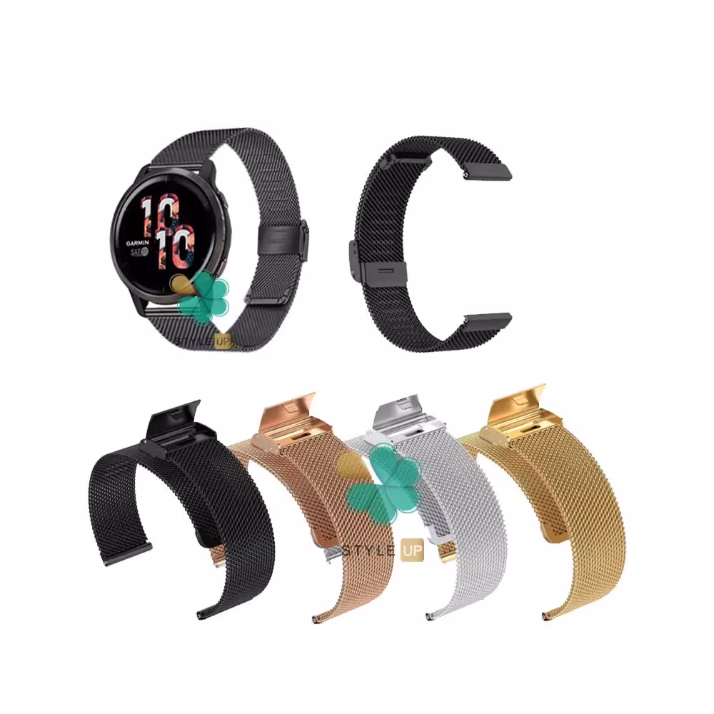 بند ساعت متال فلورنس مناسب Garmin Venu 2