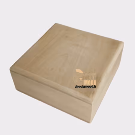 زیر ساخت خام، جعبه مربع 10*10 سانتیمتر – چوب گلابی
