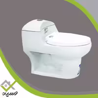 توالت فرنگی عظیمی مدل مارکیز سفید(هزینه ارسال پس کرایه است)