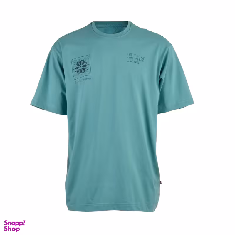 تیشرت مردانه مدل MDSS-AU1462 رنگ سبز آبی