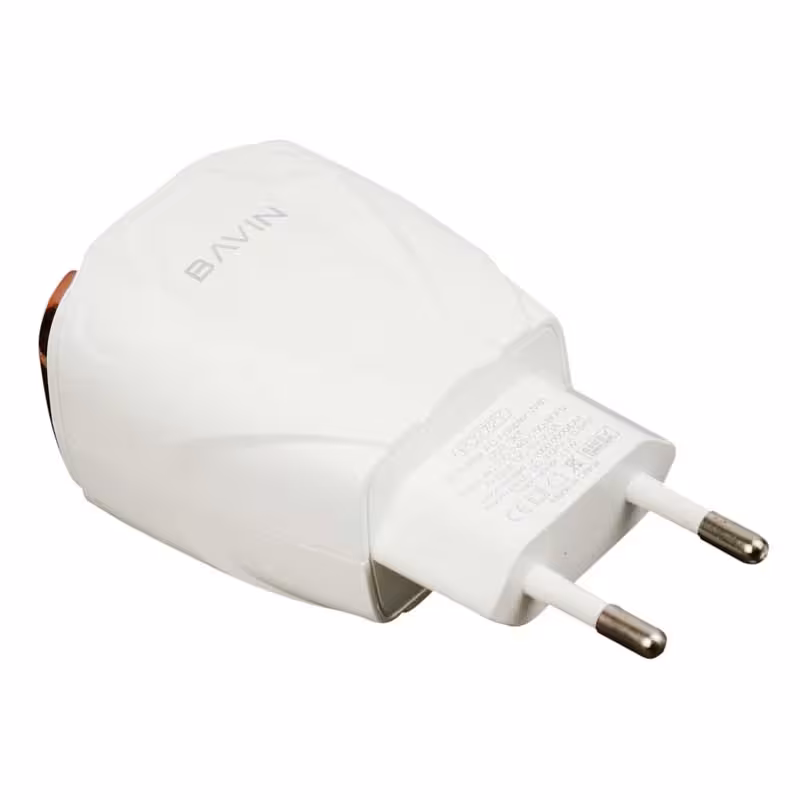 آداپتور شارژ دو پورت باوین مدل PC272Y رنگ سفید