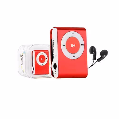 MP3 پلیر طرح آیپاد به همراه هندزفری - قرمز