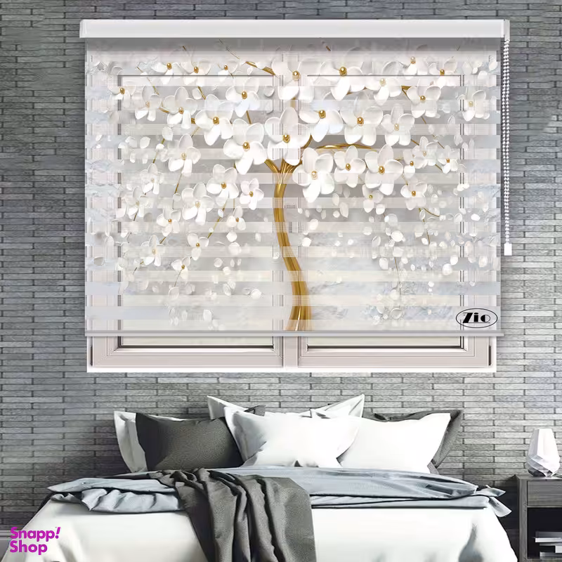 پرده زبرا زیو مدل 7019 سایز 150x150 سانتی متر