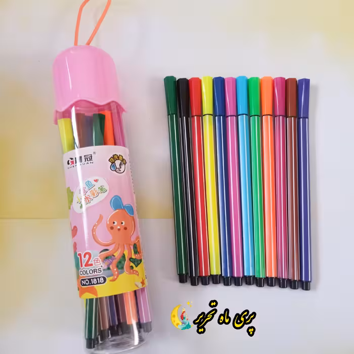 ماژیک نقاشی طرح هشت پا. 12رنگ. کیفیت رنگ ها عالی. ارسال سریع. بسته بندی شیک. اشانتیون