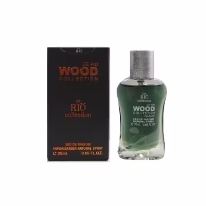 عطر ادکلن مردانه دیسکوارد ریو کالکشن مدل ریو وود مشکی (Rio Wood Black) حجم 20 میل