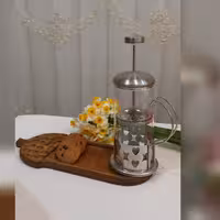 فرنچ پرس استیل حجم 350میلی لیتر ی 