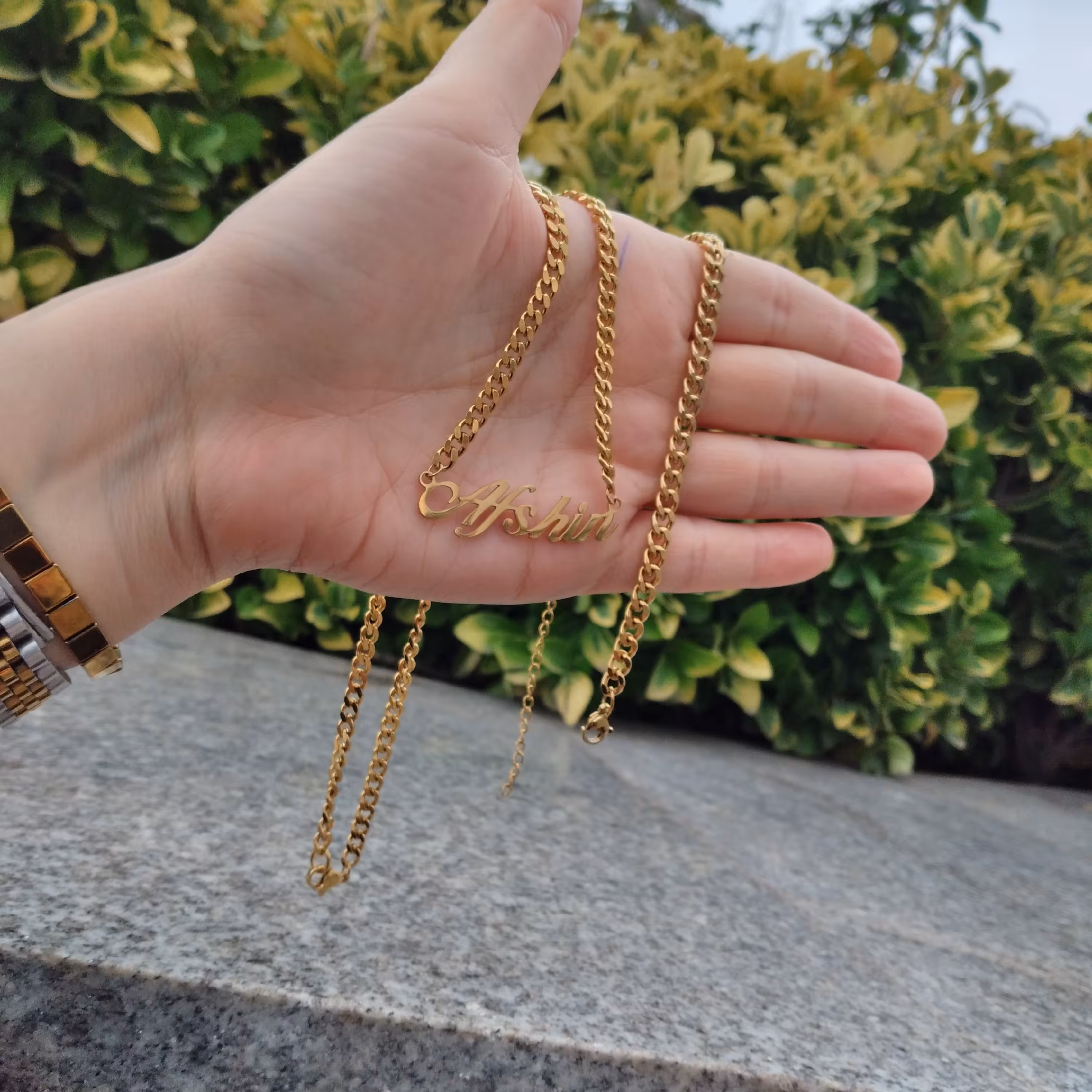 ست دستبند وگردنبند اسم کارتیر