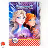 دفتر  50 برگ  نقاشی سیمی اپادانا  جلد طلقی طرح فروزن کد 3165