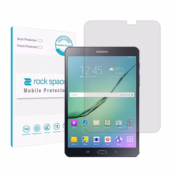 گلس تبلت سامسونگ Galaxy Tab S2 8.0 مدل نانو هیدروژل شفاف برند راک اسپیس کد L