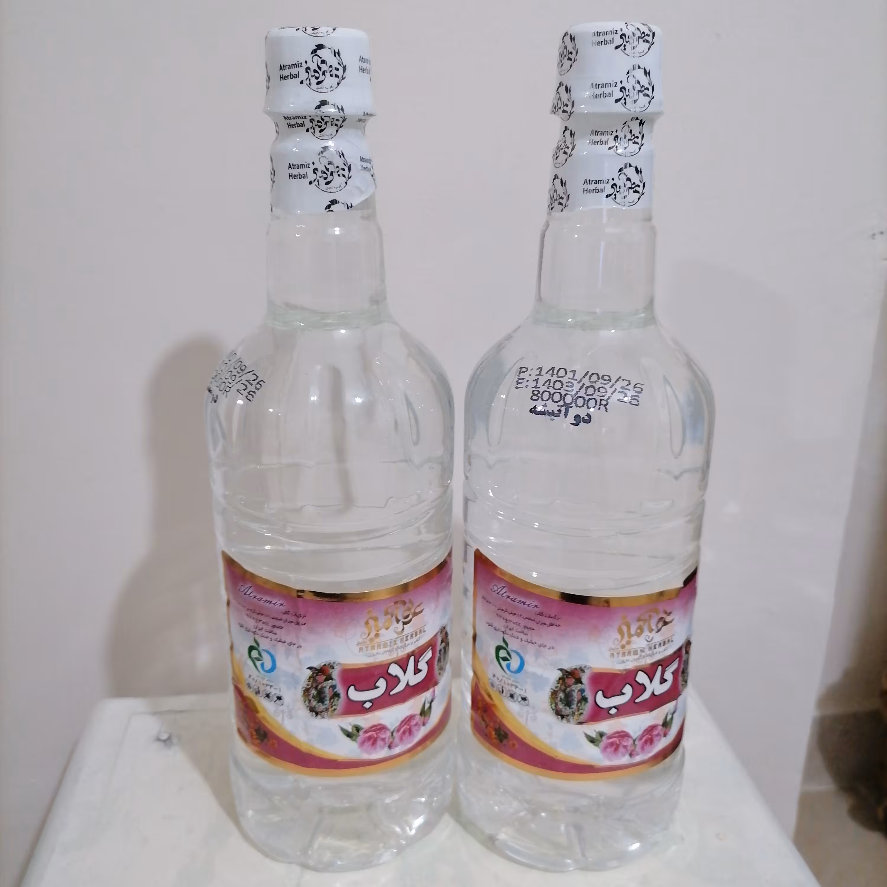 گلاب  دوآتیشه عطر آمیز  کاشان 1لیتر (درجه یک) 