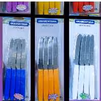 چاقو میوه خوری 12عددی برند ارامانتانا برزیلی این نمونه چاقوها تا درجه 3دارن اینا درجه یک وباکیفیتن 