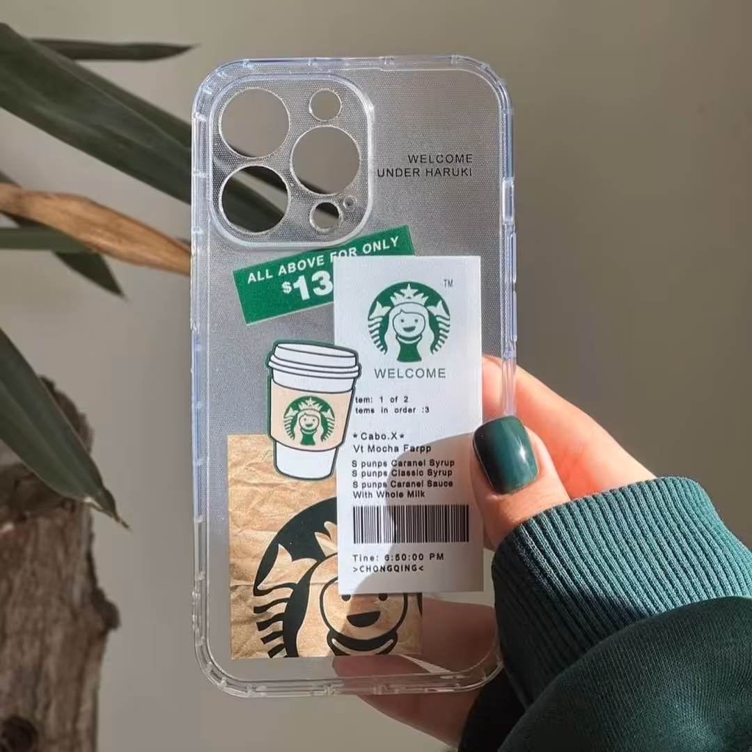 قاب موبایل طرحدار با طرح استارباکس