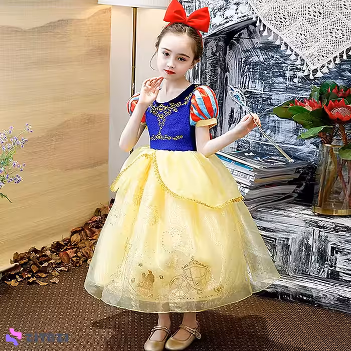 لباس سفید برفی به همراه اکسسوری کد 11011