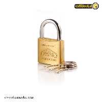 قفل آویز پارس برنجی گرده ماهی دو زبانه مدل P01-70