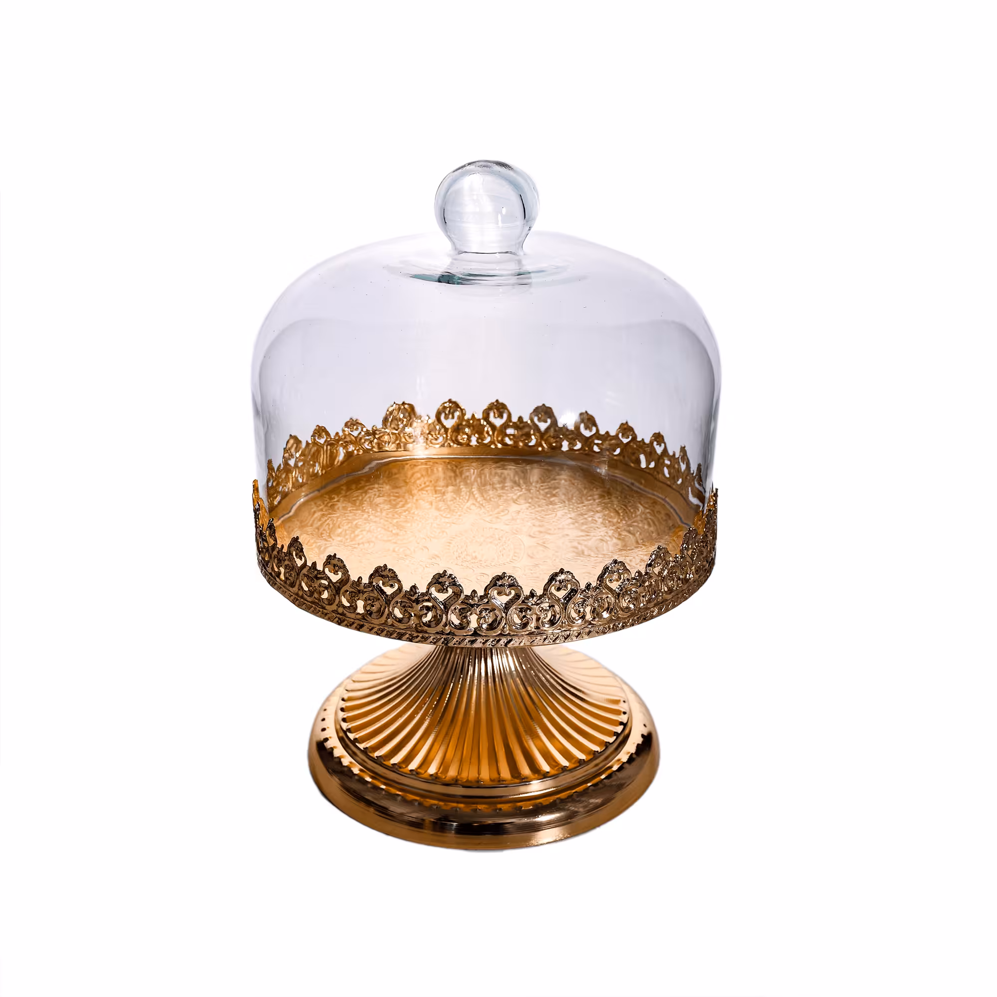 کاپ کیک پایه طرح دار طلایی