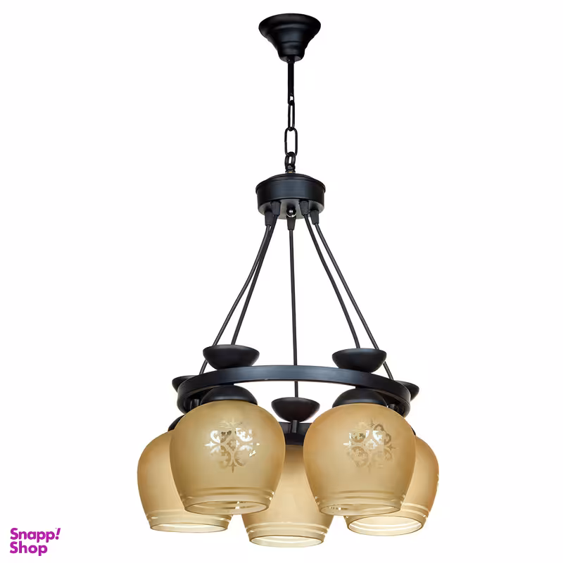 لوستر پنج شعله چشمه نور کد 1902/5BK