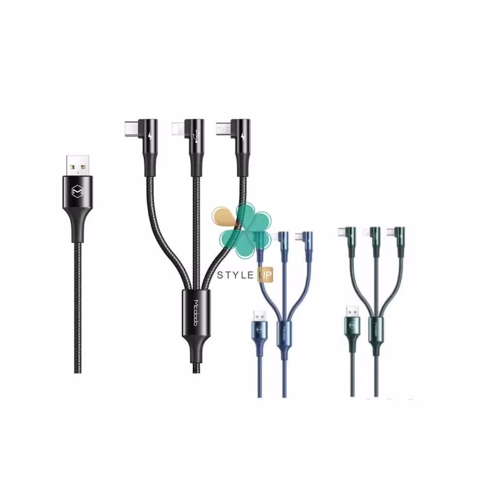 کابل سه سر مک دودو میکرو، تایپ سی و آیفون مدل Mcdodo Ca-8880