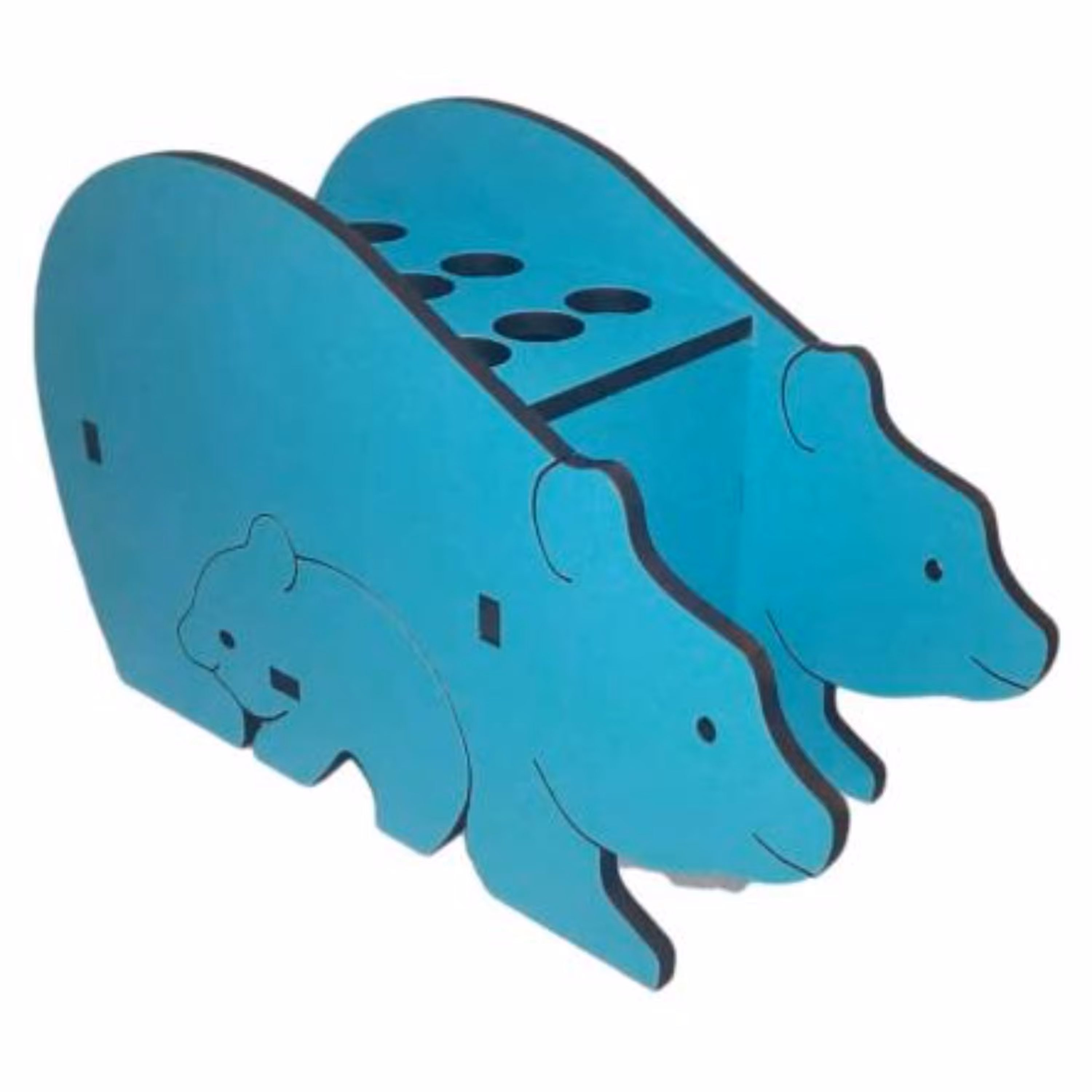 جامدادی چوبی  فانتزی طرح خرس در رنگ های مختلف هزینه پست به صورت پس پرداخت می باشد