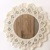 اینه مکرومه بافی بهار نارنج صنایع دستی 