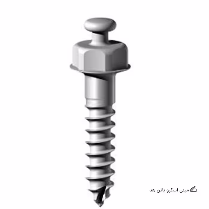 مینی اسکرو باتن هد Osteonic استنلس استیل تک عددی