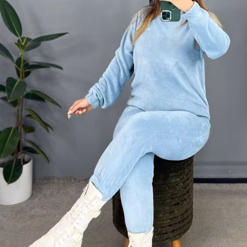 بلوز شلوار زنانه حوله ای وارداتی از چین