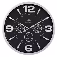 ساعت دیواری فلزی شوبرت مدل 5311 سیلور سایز 50