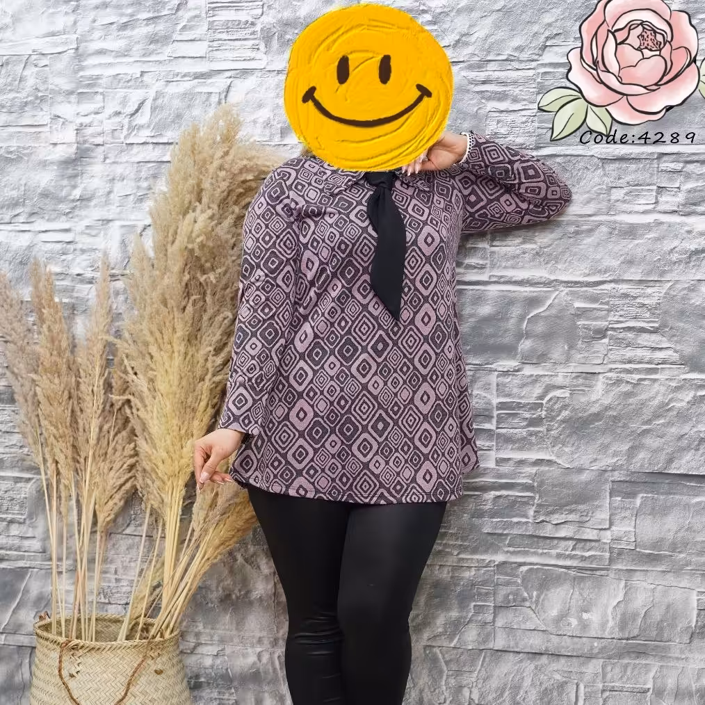 تونیک زنانه پارچه ژاکارد مناسب پاییز جنس فوق العاده با کیفیت و عالی