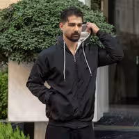 کاپشن مردانه مشکی دو نایک مدل Ramin