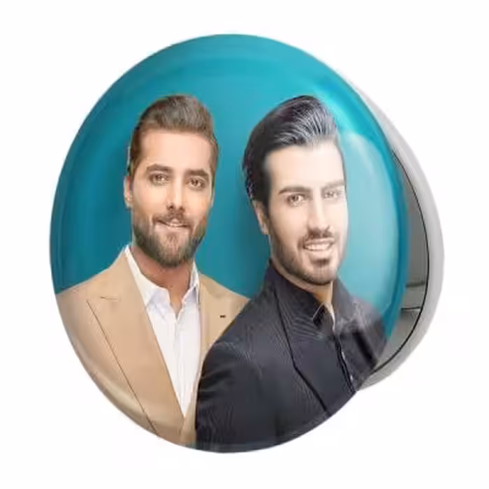 آینه جیبی خندالو طرح ماکان بند مدل تاشو کد 2542