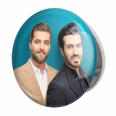 آینه جیبی خندالو طرح ماکان بند مدل تاشو کد 2542