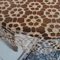 رومیزی مناسب برای میز 10 تا 12 نفره با فت بسیار ظریف و شیک با نخ ابریشمی